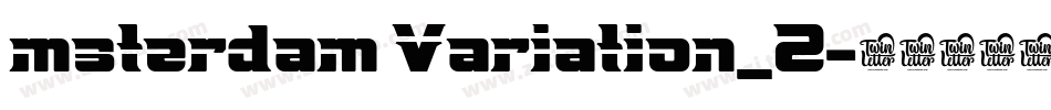 msterdam Variation_2字体转换